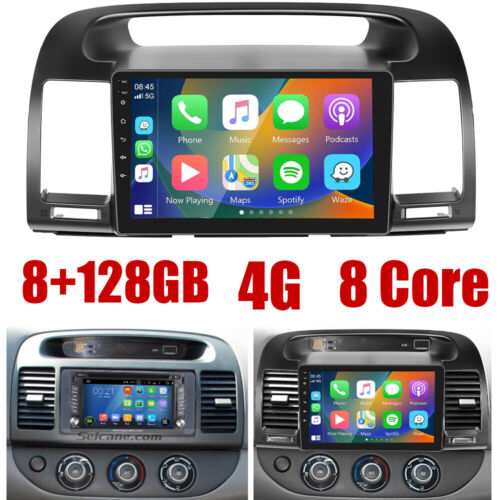 8+128GB 8Core Android 13 Carplay Car Stereo GPS Radio for Toyota Camry 2000-2006