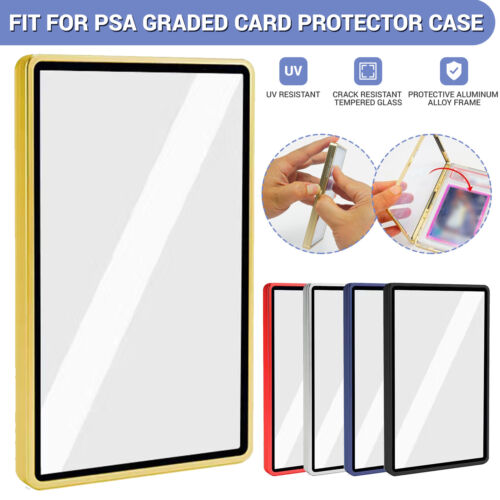 PSA Magnetic Slab Case Protector For Graded Cards | Stackable Metal Bumper