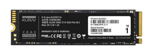 CRAS C710 1TB M.2 NVMe PCIe Gen3x4 Internal SSD up to 2100MB/s (K01TBM2SP0-C71)