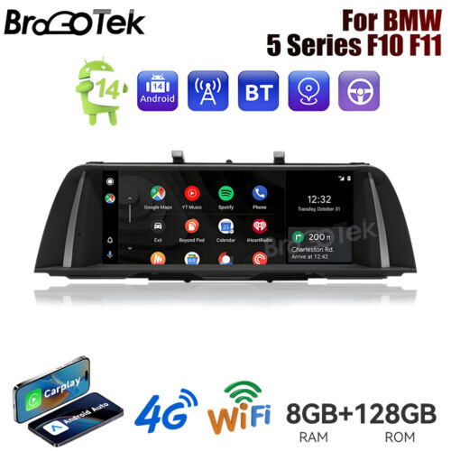 For BMW F10 F11 Android Auto Apple CarPlay Car Stereo 10.25″ 8+128G Head Unit