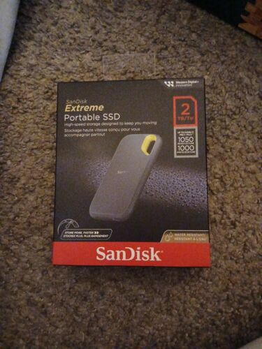 SanDisk 2TB Extreme External Solid State Drive Black – SDSSDE61-2T00-G25