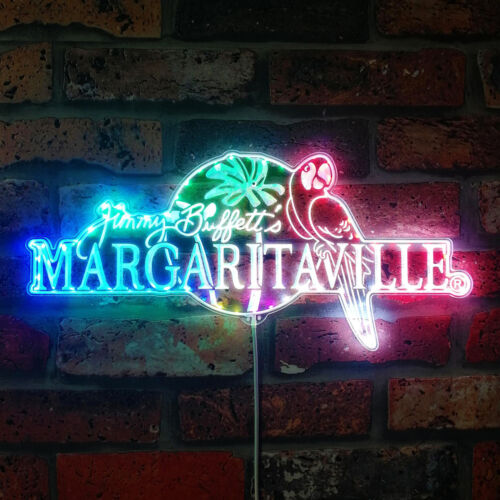 Jimmy Buffett Margaritaville RGB Dynamic Glam LED Sign Smart 3D Wall Decoration