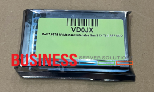 Dell 7.68TB NVMe Read Intensive Gen 3 X4 TLC SFF SDD VD0JX