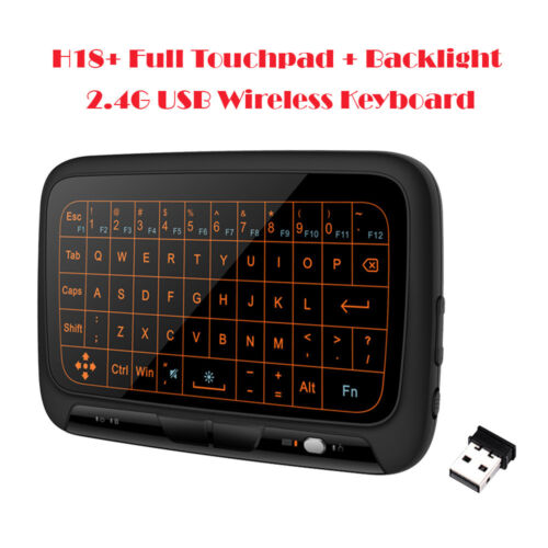 H18+ Touchpad 2.4G USB Air Mouse Sensor Backlit Keyboard Keypad Remote Control