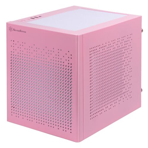 SUGO 16 Pink Mini-ITX Small Form Factor case with All Metal Construction, SST…