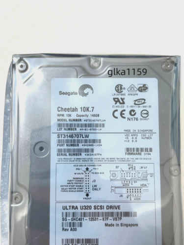 SEAGATE ST3146707LW 146GB 10K.7 3.5″ SCSI U320 68PIN Cache 8MB HARD DRIVE