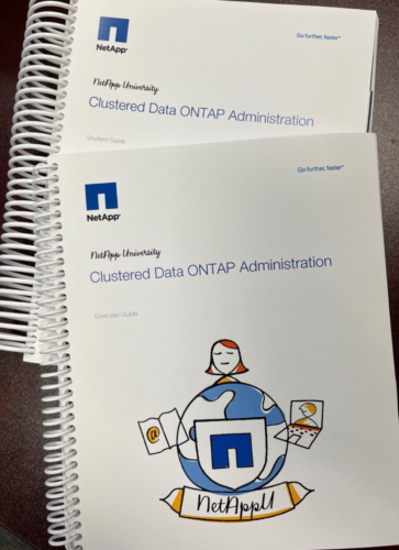 Official Clustered Data Ontap Administration Course Books