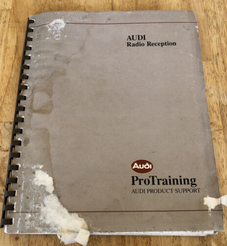 AUDI 1989 Radio Reception ProTraining Product Support Technical Service Manual