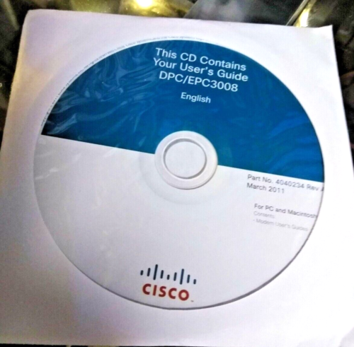 DPC/EPC3008 Cisco User’s Guide Part No. 4040234 Rev A Software CD