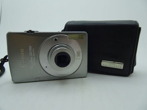 Canon PowerShot SD750 ELPH / IXUS 75 Digital Camera 3x Zoom 7.1MP Silver TESTED