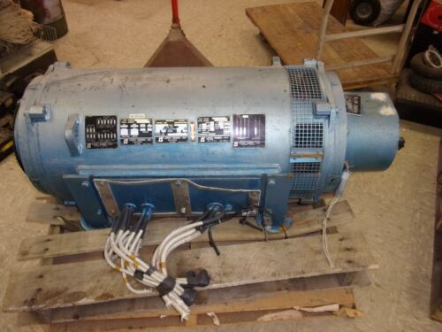 Leroy- Somer Inc. Synchronous Generator , with 100 HP Induction Motor , damaged