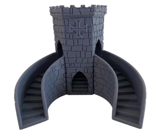 Dust Tactics Axis Warhammer 40k Dice Rolling Tower Castle 3-D Printed