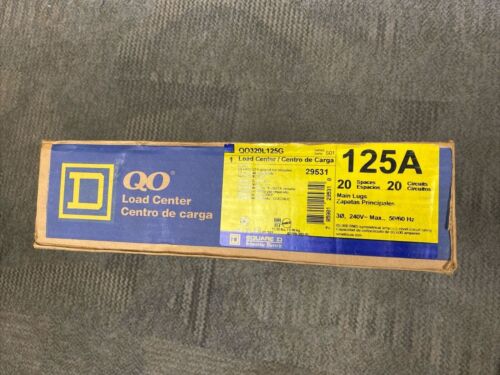 QO320L125G 3 PHASE SQUARE D LOAD CENTER PANEL 20 SPACES 125A 240V NEW NO COVER!