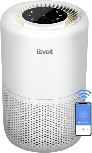 Levoit Core 200S Smart True HEPA Air Purifier Covers up to 218 SF – White [LN]