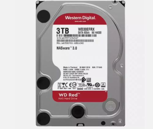 Western Digital 3TB WD30EFRX 5400RPM SATA 3.5″ NASware 3.0 HDD Hard Disk Drive