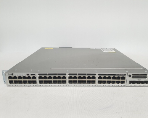 Cisco Catalyst WS-C3850-48U-S 48 Port-Switch With C3850-NM-4-10G Singel Pwr sply