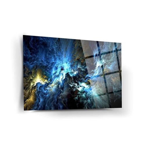 Space Clouds Tempered Glass Wall Decor,  Home Decor Wall Art, Fade Proof,