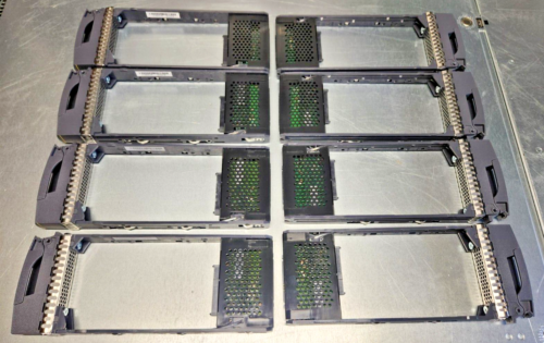 LOT OF 8 NetApp 2.5″ Hard Drive Tray Caddy with Interposer 00721  MANY AVAILABLE