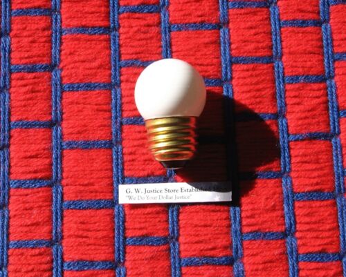 BOX of 25 ceramic 7 &1/2 watt SNOW white S11 LIGHT BULB 7.5s11 /M outdoor sign