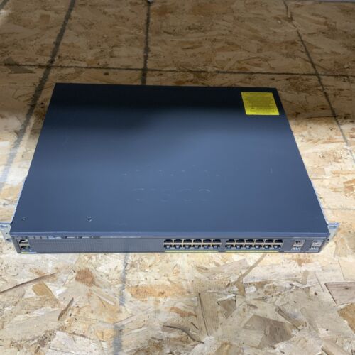 Cisco 2960X 24-Port PoE Gigabit Network Switch w/Stack 4xSFP WS-C2960X-24PS-L