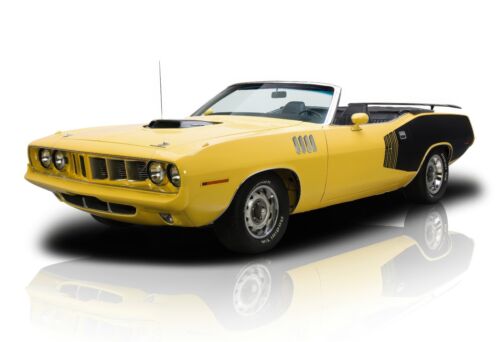 1971 Plymouth Cuda Convertible Muscle Car 13″x19″ Poster Photo Print Mancave 181