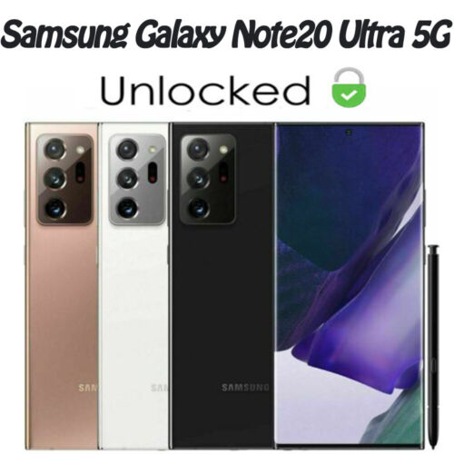 New Samsung Galaxy Note20 Ultra 5G SM-N986U 128GB Fully Unlocked 6.9” 108MP