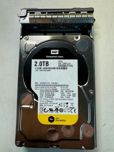 WD WD2001FYYG-01SL3W1 771825 2TB 7.2K RPM  32MB CACHE 6Gb/s SAS 3.5″ HDD