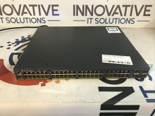 Cisco 2960-X WS-C2960X-48LPS-L 48-Port Gigabit PoE+ Ethernet Switch