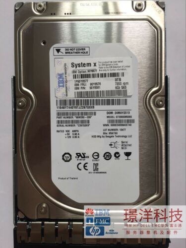 IBM 3TB 7.2K SAS HDD w/Caddy, 85Y6187