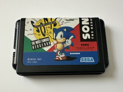 Sonic The Hedgehog Sega Mega Drive Japan Import Tested US Seller