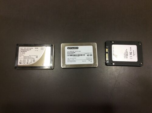 Mixed lot of 10 40GB various SSD Tested/Wiped 31834XD