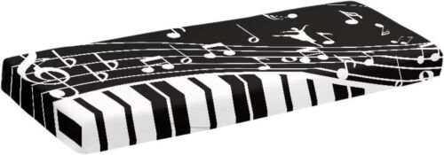 Music Notes Soft Piano Keyboard Dust Cover Stretchy S,