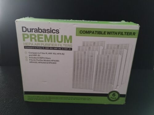 Durabasics Premium HRF-R3 Compatible Hepa Air Purifier Filters Pack Of 6 (TR1)