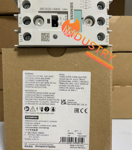 NEW Siemens Semiconductor Contactor 3RF2420-1AB45 Fast shipping DHL or FedEx