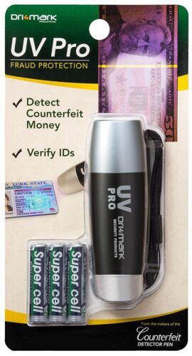 DRI MARK UV Pro Fraud Protection Light – Detect Counterfeit Money & ID – New