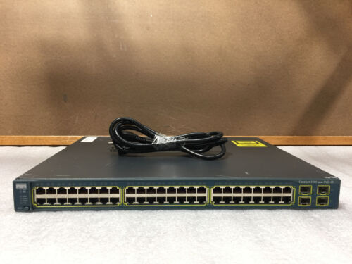 Cisco Catalyst 3560 Series WS-C3560-48PS-S V04 PoE 48-Port Network Switch