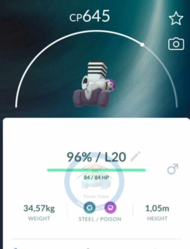 Pokémon Go – Varoom – Hatched 12km Egg – Mini PTC 20k Dust