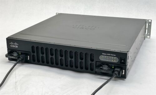 Cisco ISR4451-X/K9 V06 4-Port Integrated Services Router w/ 2x PSU + NIM-2FXO