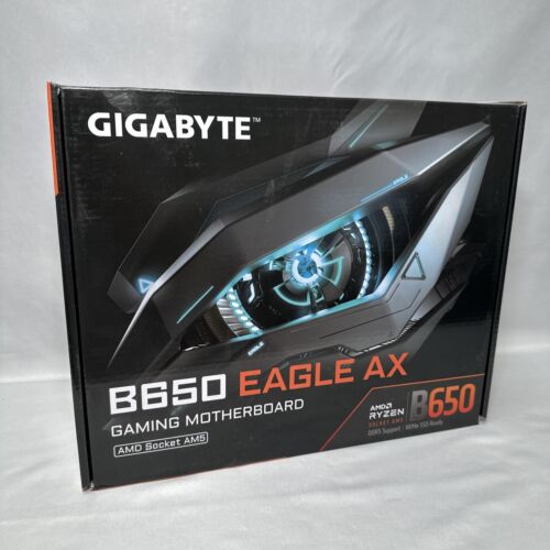 GIGABYTE – B650 EAGLE AX (Socket AM5) AMD B650 ATX DDR5 Wi-Fi Motherboard – NEW!