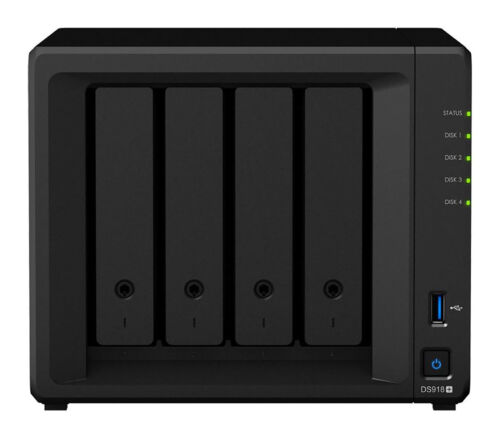 Synology DiskStation DS918+ NAS Server for Business – Intel Celeron CPU, 8GB RAM