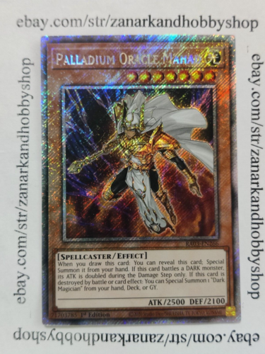 Yugioh Palladium Oracle Mahad Platinum Secret Rare RA03-EN266 NM