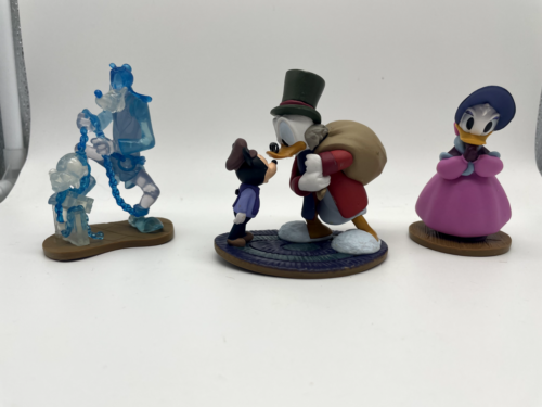 Set of 3 Mickey’s Christmas Carol Disney Store Exclusive PVC Figures