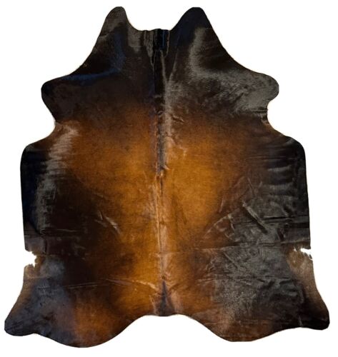 FREE SHIPPING EXTRA LARGE BLACK AND BROWN COLOMBIAN GENUINE COWHIDE