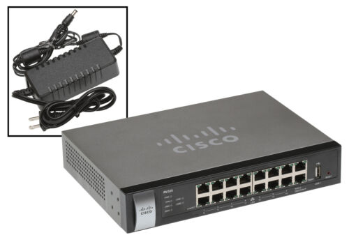 Cisco RV-325 14 Port Gigabit Wired VPN Router OpenVPN SPI Firewall IPSec RV325