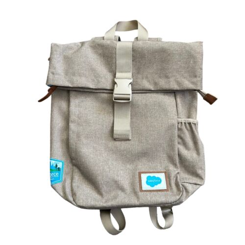 Salesforce CRM Client Tracking Software Backpack Adult Beige