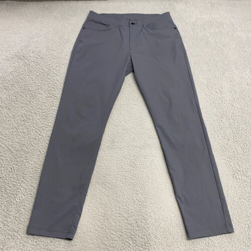 Public Rec Work Day Pants Mens 32 Gray Straight Leg Performance Actual 32×30