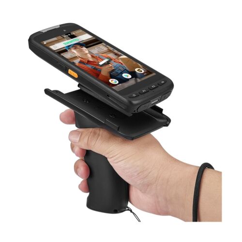 Android Barcode Scanner with Pistol Grip, Rugged PDA Android 11 Handheld, Mob…