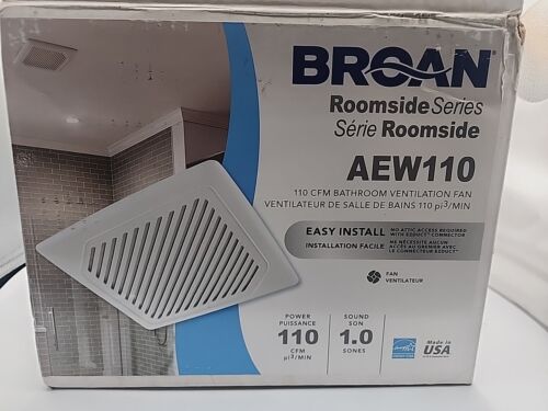 = Broan AEW110 Invent Series Ventilation Fan Roomside Flex Series For Parts Only