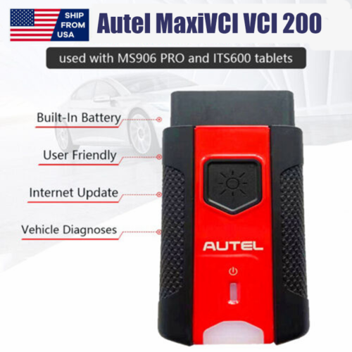 Autel MaxiVCI V200 Bluetooth VCI Diagnostic Interface For KM100 MS906 Pro ITS600