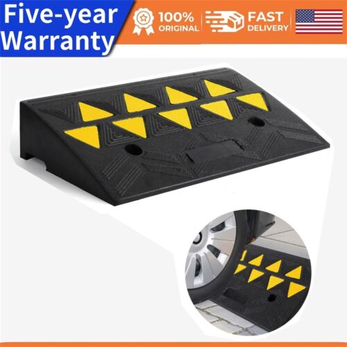 33000lbs Capacity Rubber Curb Ramp Heavy Duty Car Ramp 4.1″ Rise Height Driveway